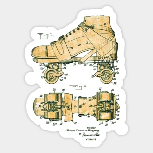 Roller Skates - US Patent Office Sticker